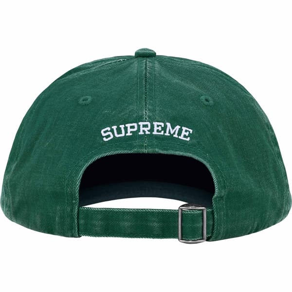 Supreme Pigment Coated S Logo 6-Panel - Dark Green (front)
