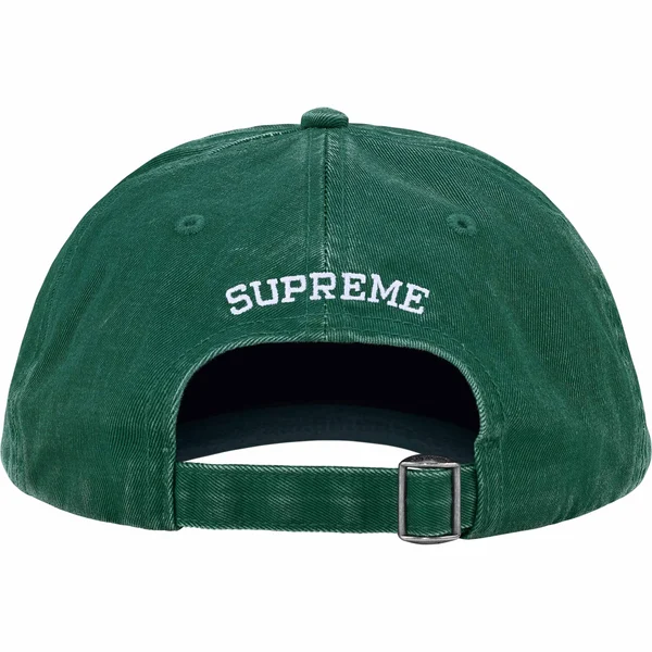 Supreme Pigment Coated S Logo 6-Panel - Dark Green (front)
