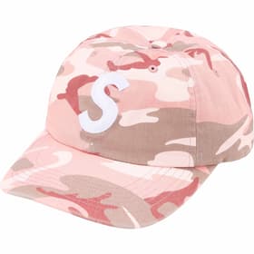 Supreme Pigment Coated S Logo 6-Panel Pink Camo