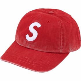 Supreme Pigment Coated S Logo 6-Panel Red