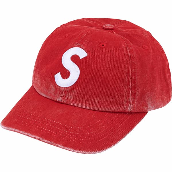 Supreme Pigment Coated S Logo 6-Panel - Red (front)