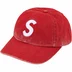 Supreme Pigment Coated S Logo 6-Panel - Red (front)