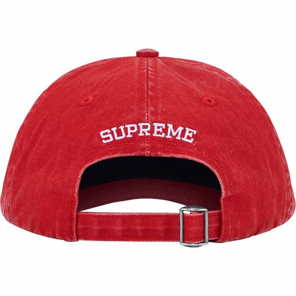 Supreme Pigment Coated S Logo 6-Panel - Red (front)