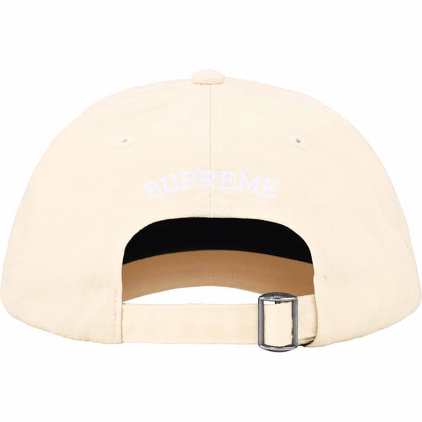 Supreme Pigment Coated S Logo 6-Panel - Stone (front)