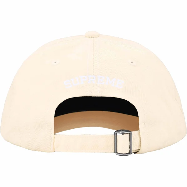 Supreme Pigment Coated S Logo 6-Panel - Stone (front)