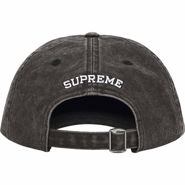 Supreme Pigment Dye 6-Panel - Black (front)