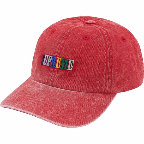 Supreme Pigment Dye 6-Panel - Red (front)