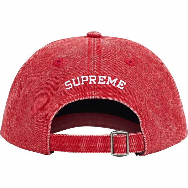 Supreme Pigment Dye 6-Panel - Red (front)