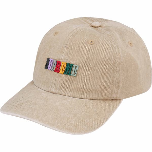 Supreme Pigment Dye 6-Panel - Tan (front)