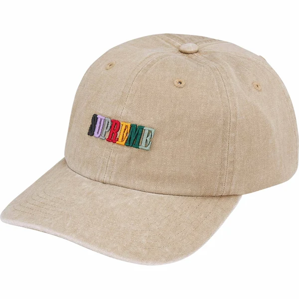 Supreme Pigment Dye 6-Panel - Tan (front)