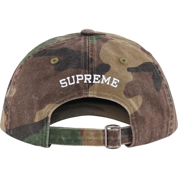 Supreme Pigment Dye 6-Panel - Woodland Camo (front)