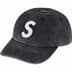 Supreme Pigment Print S Logo 6-Panel - Black (front)