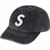 Supreme Pigment Print S Logo 6-Panel - Black (front)