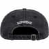 Supreme Pigment Print S Logo 6-Panel - Black (front)