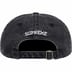 Supreme Pigment Print S Logo 6-Panel - Black (front)
