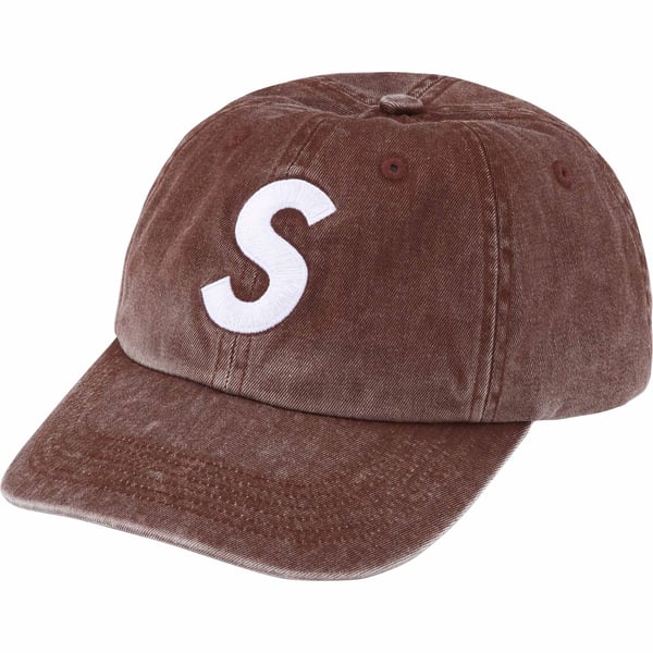 Supreme Pigment Print S Logo 6-Panel - Brown (front)