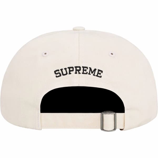 Supreme Pigment Print S Logo 6-Panel - Natural (front)