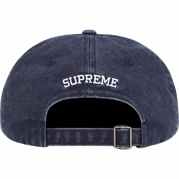 Supreme Pigment Print S Logo 6-Panel - Navy (front)