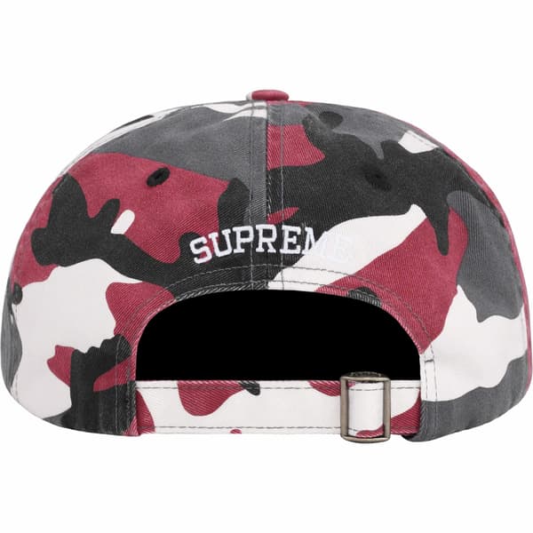 Supreme Pigment Print S Logo 6-Panel - Red Camo (front)