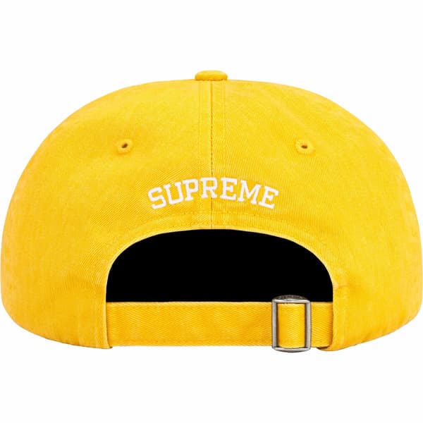 Supreme Pigment Print S Logo 6-Panel - Yellow (front)