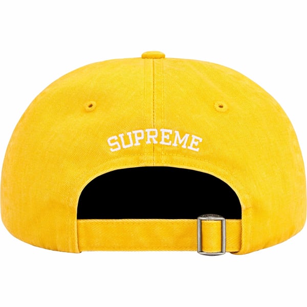 Supreme Pigment Print S Logo 6-Panel - Yellow (front)