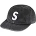 Supreme Pigment S Logo 6-Panel - Black (front)