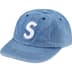 Supreme Pigment S Logo 6-Panel - Denim (front)