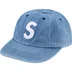 Supreme Pigment S Logo 6-Panel - Denim (front)