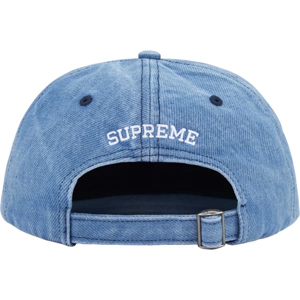 Supreme Pigment S Logo 6-Panel - Denim (front)