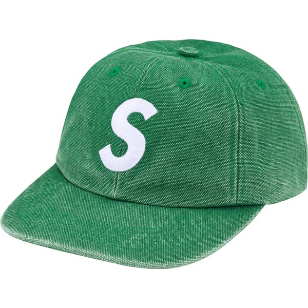 Supreme Pigment S Logo 6-Panel - Green (front)