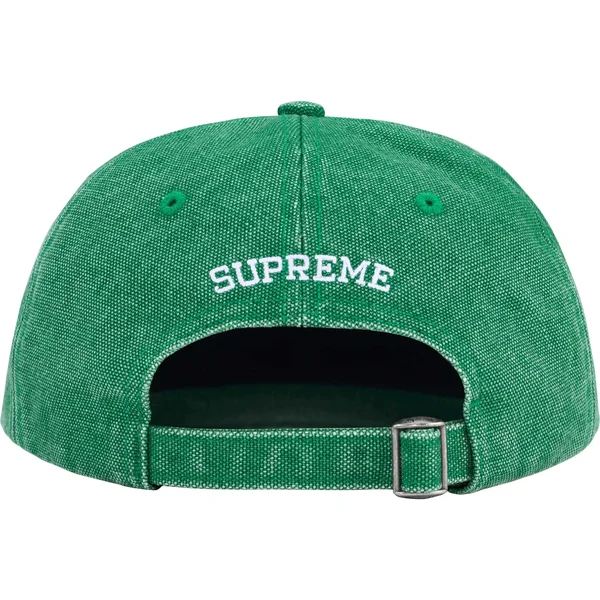 Supreme Pigment S Logo 6-Panel - Green (front)