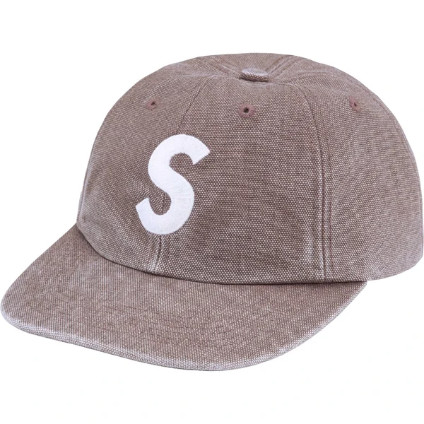 Supreme Pigment S Logo 6-Panel - Khaki (front)