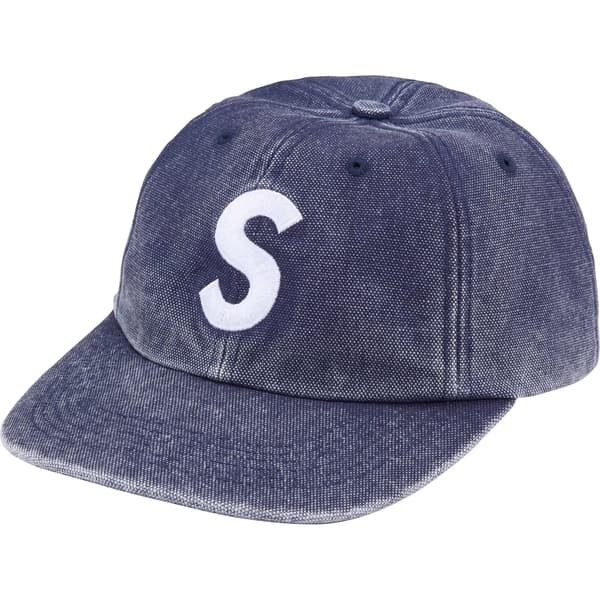 Supreme Pigment S Logo 6-Panel - Navy (front)