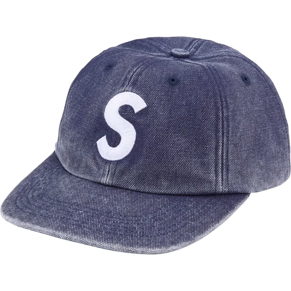 Supreme Pigment S Logo 6-Panel - Navy (front)