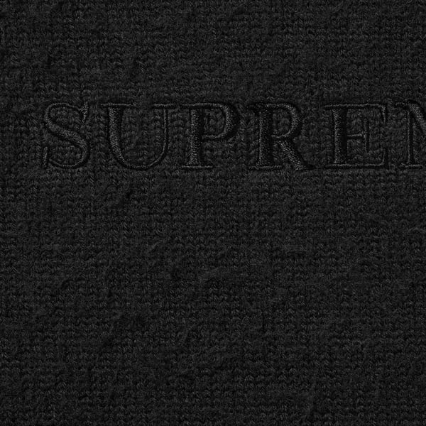 Supreme Pilled Sweater - Black (front)
