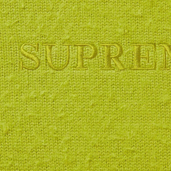 Supreme Pilled Sweater - Lime (front)