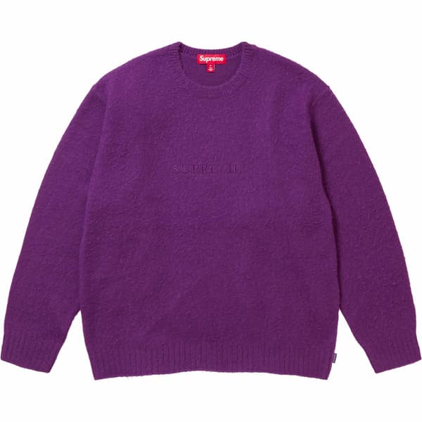 Supreme Pilled Sweater - Purple (front)