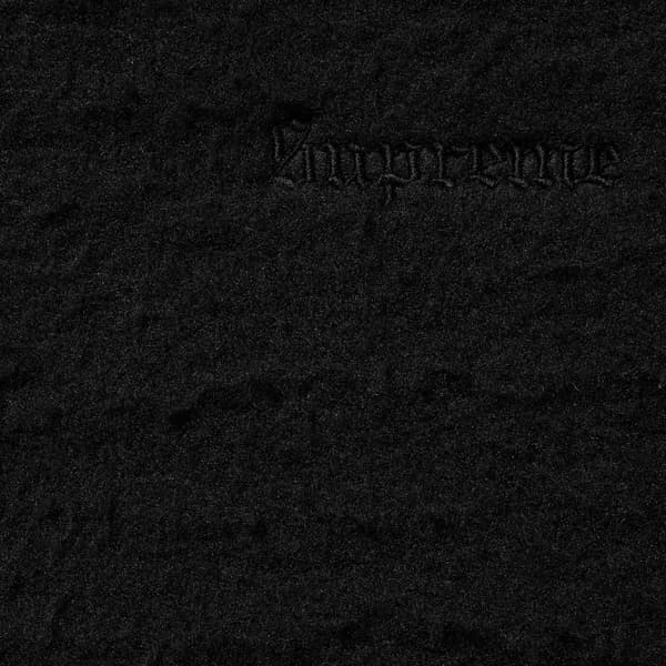 Supreme Pilled Zip Up Hooded Sweatshirt - Black (front)