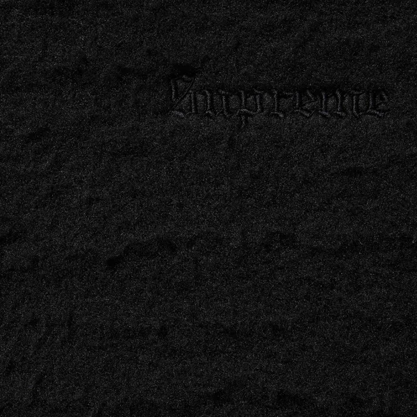 Supreme Pilled Zip Up Hooded Sweatshirt - Black (front)