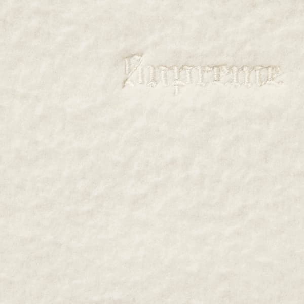 Supreme Pilled Zip Up Hooded Sweatshirt - Stone (front)