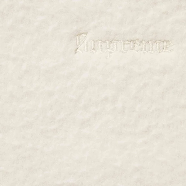 Supreme Pilled Zip Up Hooded Sweatshirt - Stone (front)