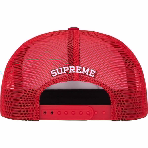 Supreme Pin Up Mesh Back 5-Panel - Red (front)