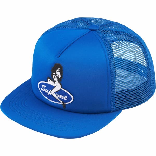Supreme Pin Up Mesh Back 5-Panel - Royal (front)