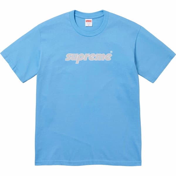 Supreme Pinline Tee - Bright Blue (front)