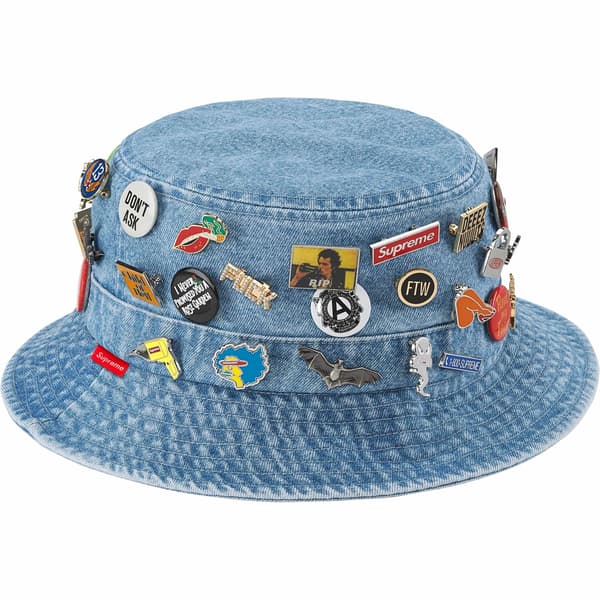 Supreme Pins Crusher - Denim (front)