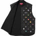 Supreme Pins Quilted Work Vest - Black (front)