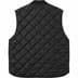 Supreme Pins Quilted Work Vest - Black (front)