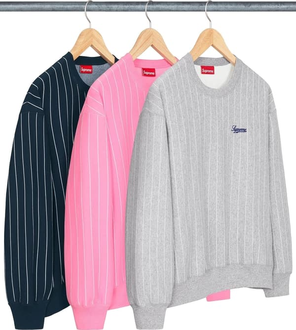 Supreme Pinstripe Crewneck - Product Image