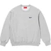Supreme Pinstripe Crewneck - Heather Grey (front)