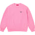 Supreme Pinstripe Crewneck - Pink (front)